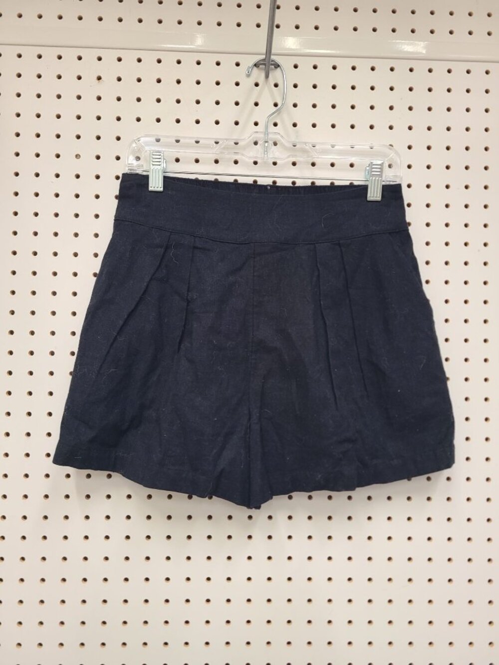 Abercrombie & Fitch Womens Black Pleated High-Waisted Shorts Size S